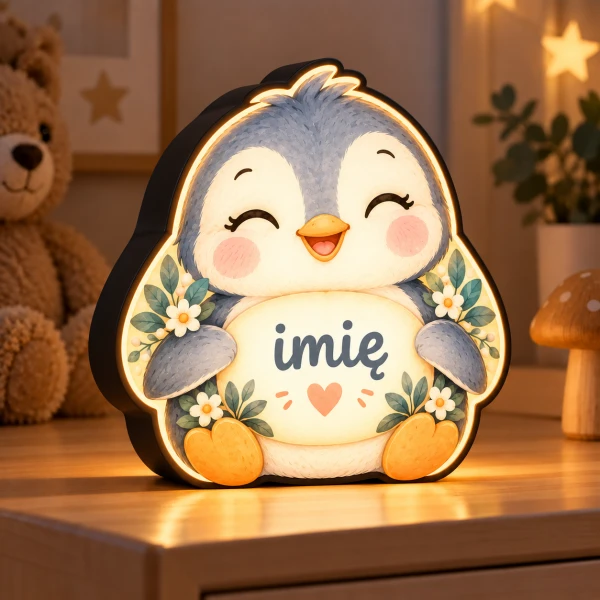 LUMIBOX dekoracyjny, pomysł na prezent, lampka dekoracyjna led z własnym wzorem zdjęciem napisem