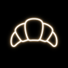 super neony neon led croissant