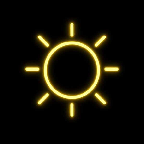 super neony neon led słońce