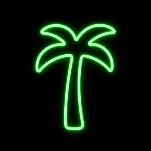 super neony neon led palma palemka