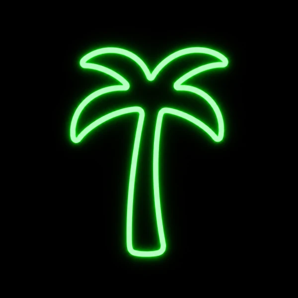 super neony neon led palma palemka
