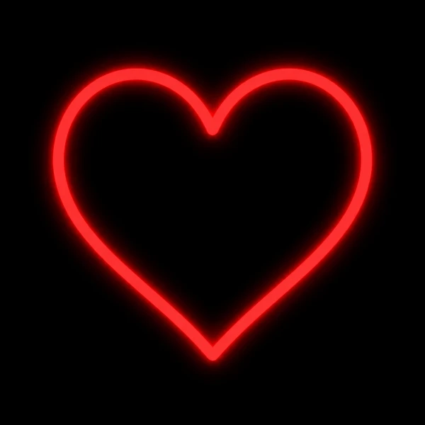 super neony neon led serce serduszko