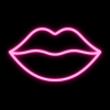 super neony neon led usta wargi