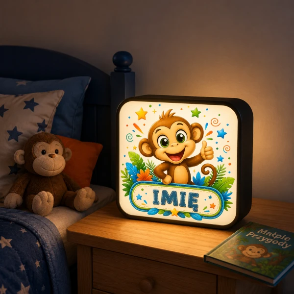 LUMIBOX dekoracyjny, pomysł na prezent, lampka dekoracyjna led z własnym wzorem zdjęciem napisem