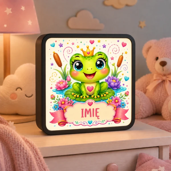 LUMIBOX dekoracyjny, pomysł na prezent, lampka dekoracyjna led z własnym wzorem zdjęciem napisem