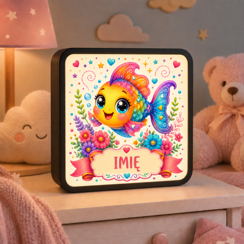 LUMIBOX dekoracyjny, pomysł na prezent, lampka dekoracyjna led z własnym wzorem zdjęciem napisem