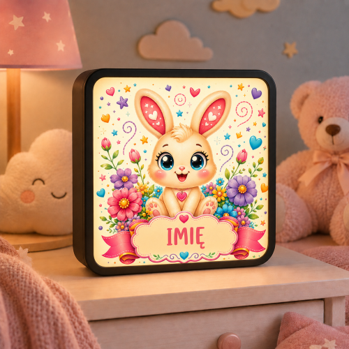 LUMIBOX dekoracyjny, pomysł na prezent, lampka dekoracyjna led z własnym wzorem zdjęciem napisem
