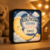 LUMIBOX dekoracyjny, pomysł na prezent, lampka dekoracyjna led z własnym wzorem zdjęciem napisem