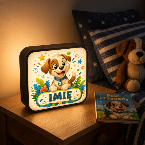 LUMIBOX dekoracyjny, pomysł na prezent, lampka dekoracyjna led z własnym wzorem zdjęciem napisem
