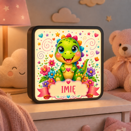 LUMIBOX dekoracyjny, pomysł na prezent, lampka dekoracyjna led z własnym wzorem zdjęciem napisem