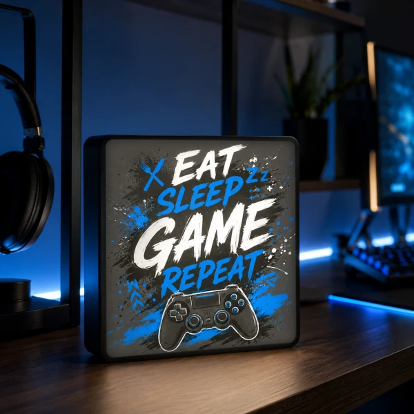 LUMIBOX dekoracyjny, pomysł na prezent, lampka dekoracyjna led z własnym wzorem zdjęciem napisem
