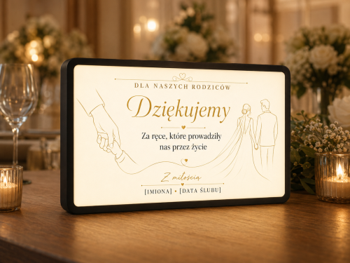 LUMIBOX dekoracyjny, pomysł na prezent, lampka dekoracyjna led z własnym wzorem zdjęciem napisem