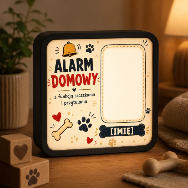 LUMIBOX dekoracyjny, pomysł na prezent, lampka dekoracyjna led z własnym wzorem zdjęciem napisem