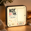 LUMIBOX dekoracyjny, pomysł na prezent, lampka dekoracyjna led z własnym wzorem zdjęciem napisem