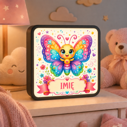 LUMIBOX dekoracyjny, pomysł na prezent, lampka dekoracyjna led z własnym wzorem zdjęciem napisem