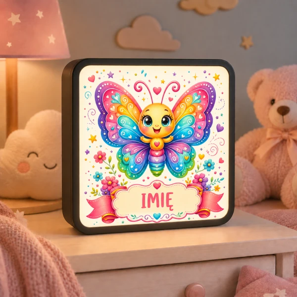 LUMIBOX dekoracyjny, pomysł na prezent, lampka dekoracyjna led z własnym wzorem zdjęciem napisem