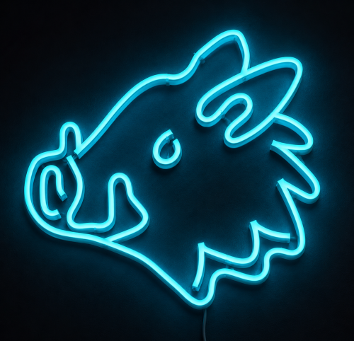 super neony led dzik