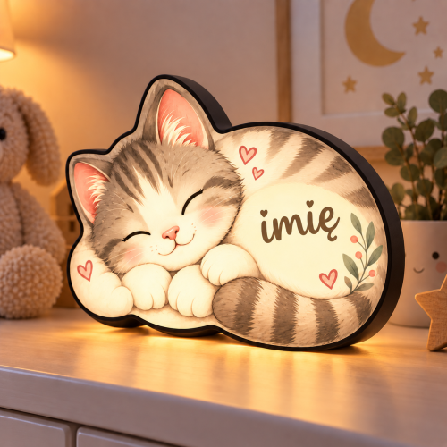 LUMIBOX dekoracyjny, pomysł na prezent, lampka dekoracyjna led z własnym wzorem zdjęciem napisem