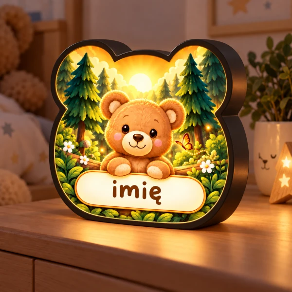 LUMIBOX dekoracyjny, pomysł na prezent, lampka dekoracyjna led z własnym wzorem zdjęciem napisem